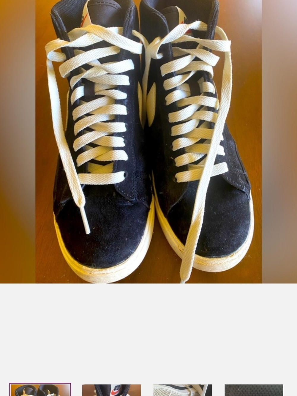 WOMENS/GIRLS NIKE BLAZERS Sz 7 – Womens Black Nike Blazers Athletic Runners